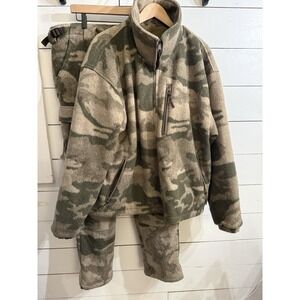 Cabela's Wooltimate Outfitter Wool Blend Heavy Duty Camo Jacket & Pants XL 40‎